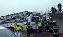 LKW in Rohbau Haus gefahren Huerth Argeles Sur Merstr TK P06